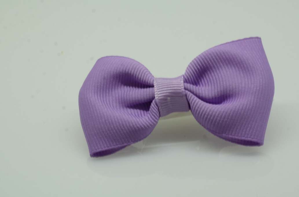 Itty bitty tuxedo hair Bow with colors  Light Orchiad